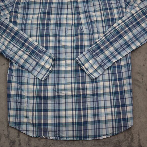 Johnnie- O Shirt Mens S Check Hangin Out Long Sleeve Button Up Surfing - Picture 14 of 16